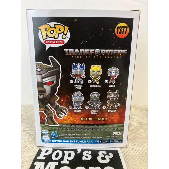 Funko Pop! Transformers: Scourge 1377 Vinyl Figure Brand New - Picture 3 of 8